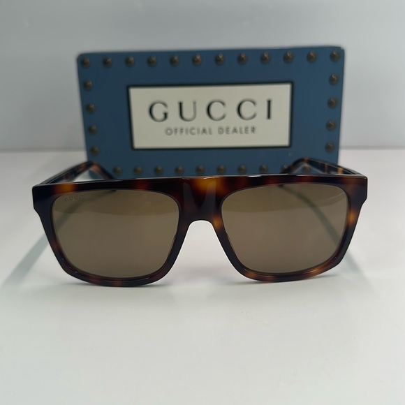 New Authentic Gucci GG0450S 003 57 Men's Sunglasses - Picture 3 of 15